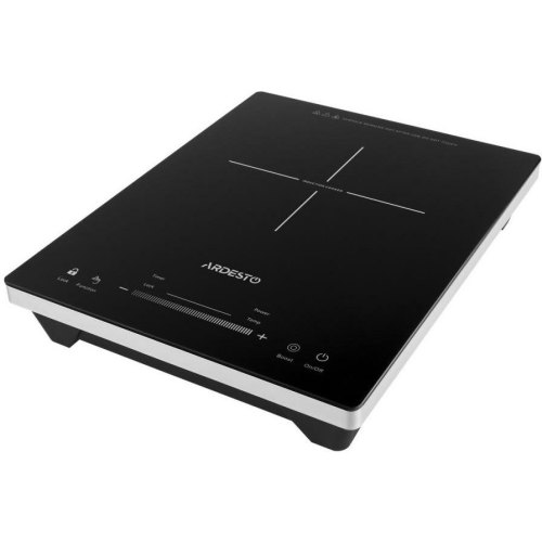 Плитка настільна Ardesto індукційна, комфорок - 1 на 1.8кВт, керування - сенсорне, таймер, boost, чорний
