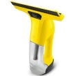 Пилосос Karcher віконний WV 6 Plus, вода -0.15л, автон. робота до 100хв, вага-0.76кг, дісплей, жовто-чорний