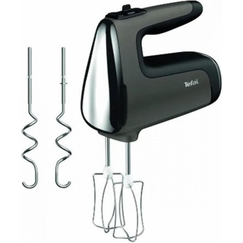 Міксер Tefal ручний Powermix Silence 600Вт, насадки-4, турборежим, сіро-чорний