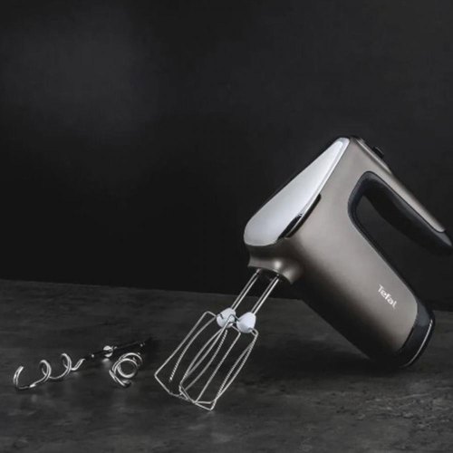 Міксер Tefal ручний Powermix Silence 600Вт, насадки-4, турборежим, сіро-чорний
