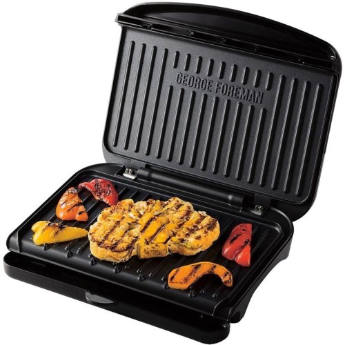 Гриль George Foreman прижимний Fit Grill Medium 1630Вт, темп. режимів-1, пластик, чорний