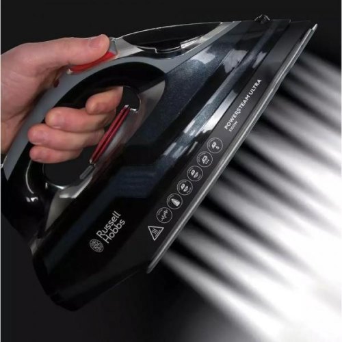 Праска Russell Hobbs Power Steam Ultra, 3100Вт, 350мл, паровий удар -210гр, постійна пара - 45гр, керам. підошва, сірий