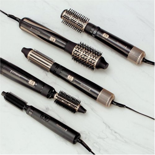 Фен-щітка Remington Dry & Style Caring, 400Вт, 2 режими, іоніз-я, кераміка, чорний