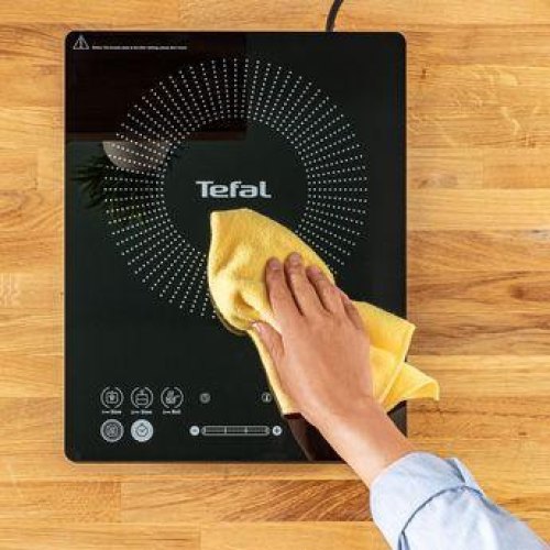 Плитка настільна Tefal індукційна Everyday Slim, комфорок - 1 на 2.1кВт, керування - сенсорне, чорний