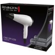 Фен Remington Ionic Dry, 2200Вт, 3 режими, дифузор,турмалинова іоніз-я, хол. обдув, білий