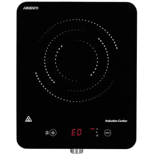 Плитка настільна Ardesto індукційна, комфорок - 1 на 1.8кВт, керування - сенсорне, таймер, чорний