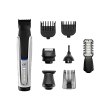 Набір для стрижки Remington G5 Graphite series, для бороди, вусів, голови і тіла, акум., роторний мотор, насадок-9, кейс, сріблястий