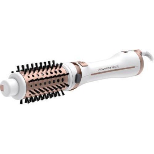 Фен-щітка Rowenta Brush Activ' Ultimate Care, 700Вт, 3 режими, іоніз-я, хол. обдув, оберт. насадок, кераміка, біло-золотий