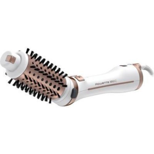 Фен-щітка Rowenta Brush Activ' Ultimate Care, 700Вт, 3 режими, іоніз-я, хол. обдув, оберт. насадок, кераміка, біло-золотий