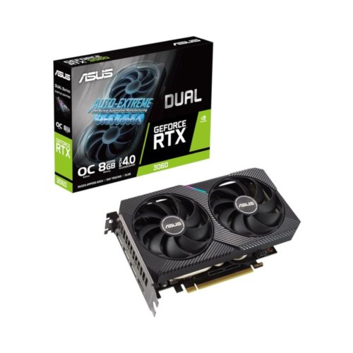 Вiдеокарта  GeForce RTX3060 8GB GDDR6 DUAL OC DUAL-RTX3060-O8G