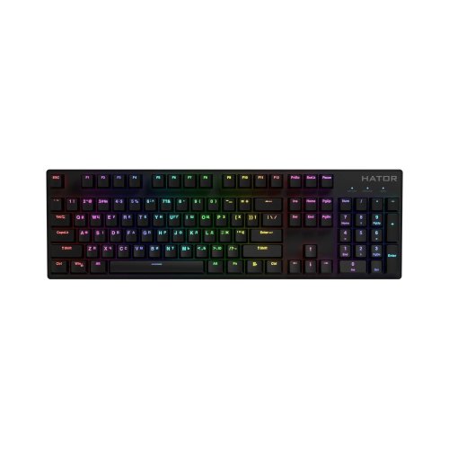 Клавіатура дротова, механічна HATOR Starfall RGB Premium Pink switch (HTK-599)
