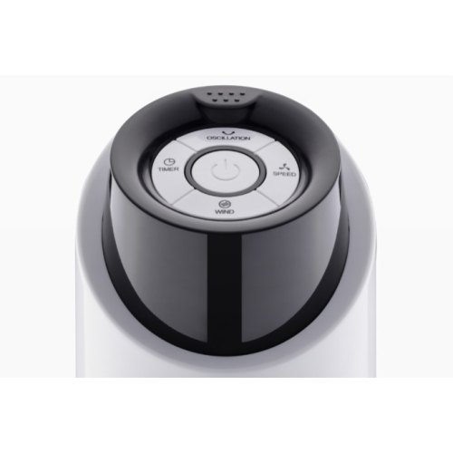 Вентилятор ARDESTO колонний, 90см, 50Вт, пульт ДК, дисплей, чорно-білий