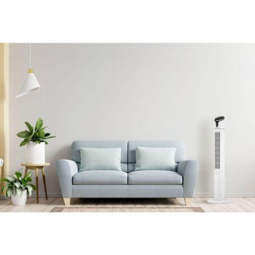 Вентилятор ARDESTO колонний, 110см, 50Вт, пульт ДК, дисплей, чорно-білий