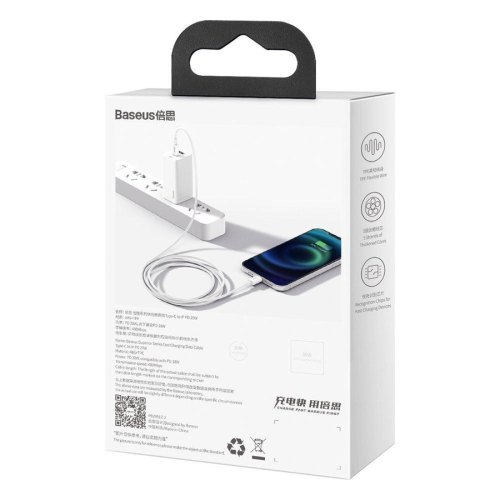Baseus Lightning to USB Type-C Superior Series PD 1m White (CATLYS-A02)