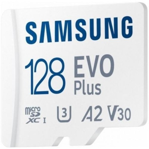 microSDXC карта 128GB Samsung Evo Plus UHS-I U3 V30 A2 з SD адаптером (MB-MC128KA/EU)