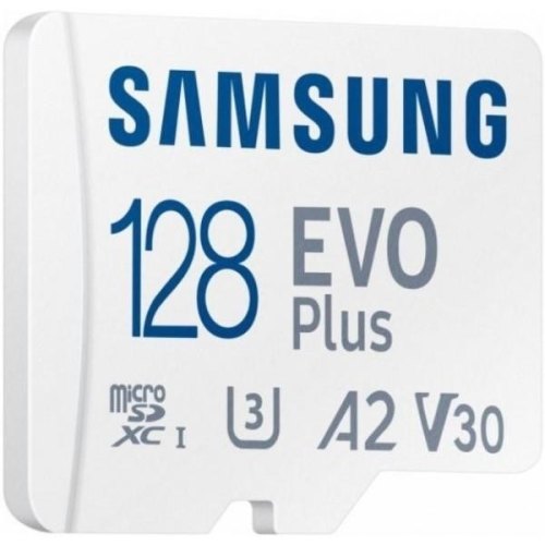 microSDXC карта 128GB Samsung Evo Plus UHS-I U3 V30 A2 з SD адаптером (MB-MC128KA/EU)