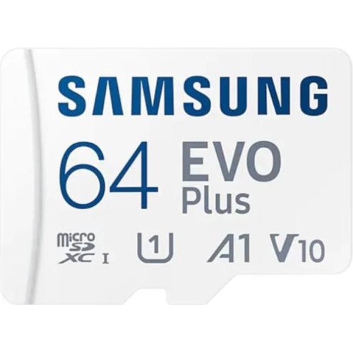 microSDXC карта 64GB Samsung Evo Plus UHS-I U1 V10 A1 з SD адаптером (MB-MC64KA/EU)