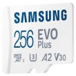 microSDXC карта 256GB Samsung Evo Plus UHS-I U3 V30 A2 з SD адаптером (MB-MC256KA/EU)