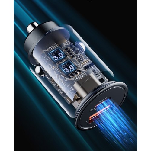 АЗП Vyvylabs Round Dot Dual Fast Charge Car Charger 65W A+C Black