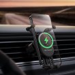 Тримач для мобiльного Baseus Stable Gravitational Wireless Charging Car Mount Pro 15W (Air Outlet Version), Black