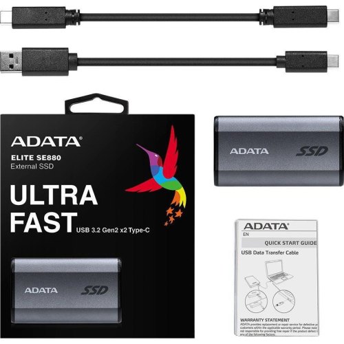 Накопитель SSD USB 3.2 1TB ADATA (AELI-SE880-1TCGY)