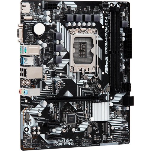 Mатеринська плата ASRock B760M-HDV/M.2 D4 s1700 B760 2xDDR4 3xM.2 DP HDMI VGA mATX