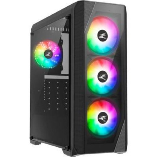 Корпус Zalman N5 TF, без блоку живлення, 1xUSB3.0, 2xUSB2.0, 4x120mm RGB fans, Acrylic Side Panel, TG Front Panel, ATX, чорний
