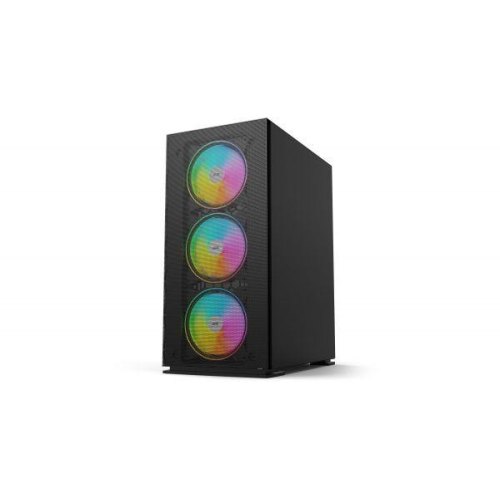 Корпус 2E Gaming Virtus Neo G3301N, без БЖ, 2xUSB 3.0, 1xUSB 2.0, 3x140mm ARGB, 1x120mm ARGB, controller with remote, TG Side Panel, ATX, чорний