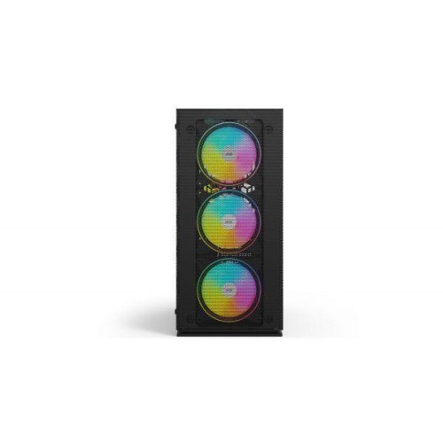 Корпус 2E Gaming Virtus Neo G3301N, без БЖ, 2xUSB 3.0, 1xUSB 2.0, 3x140mm ARGB, 1x120mm ARGB, controller with remote, TG Side Panel, ATX, чорний