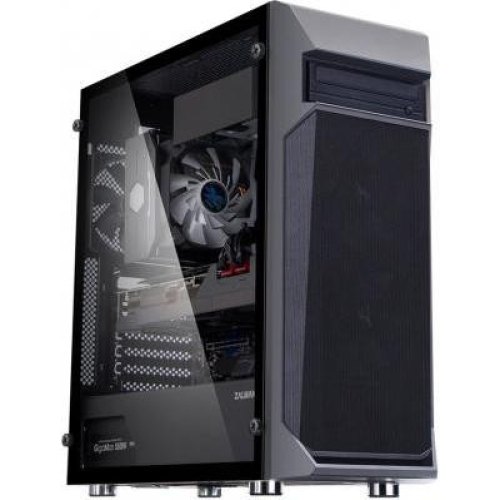 Корпус Zalman Z1 Plus, без БЖ, 2xUSB3.0, 1xUSB2.0, 3x120mm Black fans, TG Side Panel, ATX, Black