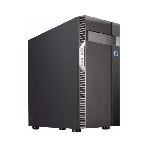 Корпус SilverStone PS14B-E, без БЖ, 2xUSB3.0, Steel Side Panel, ATX, Black