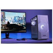 Корпус 2E Gaming Turbo G2057W, без БЖ, 2xUSB 3.0, 1xUSB 2.0, 1x200mm ARGB, 3х120mm ARGB, TG Side Panel, ATX, білий