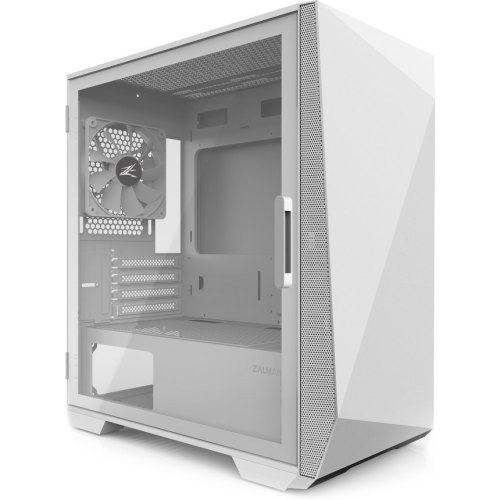 Корпус Zalman Z1 Iceberg, без БЖ, 2xUSB3.0, 1xUSB2.0, 3x120mm Black fans, TG Side Panel, mATX, White