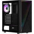 Корпус 2E Gaming Infinity G205А, без БЖ, 2xUSB 3.0, 1xUSB Type-C, 1x120mm ARGB, 2x120mm, ARGB strip, TG Side Panel, ATX, чорний