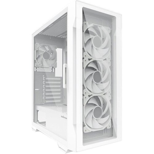 Корпус Zalman I3 Neo TG, без БЖ, 1xUSB3.0, 2xUSB2.0, 4x120mm RGB fans, TG Side/Front Panel, ATX, білий