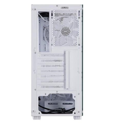 Корпус 2E Gaming Hexagon G338W, без БЖ, 2xUSB 3.0, 1xUSB Type-C, 1x120mm, 3x120mm ARGB, TG Side Panel, ATX, білий