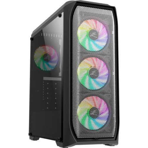 Корпус Zalman N5 MF, без БЖ, 1xUSB3.0, 2xUSB2.0, 4x120mm RGB fans, Acrylic Side Panel, ATX, чорний