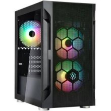 Корпус SilverStone FARA FAH1MB-PRO, без БЖ, 1xUSB3.0, 2xUSB2.0, 3x120mm ARGB fan, TG Side Panel, mATX, Black