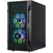 Корпус SilverStone FARA FAH1MB-PRO, без БЖ, 1xUSB3.0, 2xUSB2.0, 3x120mm ARGB fan, TG Side Panel, mATX, Black