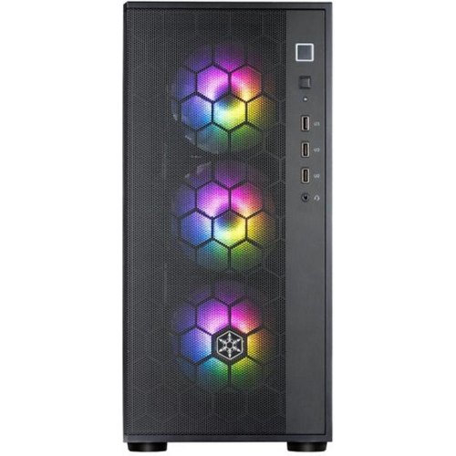 Корпус SilverStone FARA FAR1B-PRO-V2, без БЖ, 2xUSB3.0, 1xUSB2.0, 4x120mm ARGB fan, TG Side Panel, ATX, Black