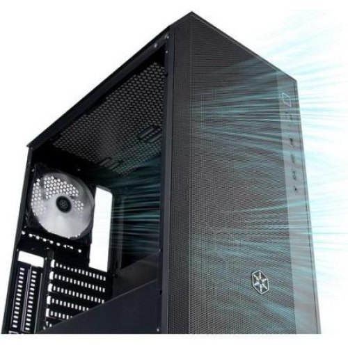 Корпус SilverStone FARA FAR1B-PRO-V2, без БЖ, 2xUSB3.0, 1xUSB2.0, 4x120mm ARGB fan, TG Side Panel, ATX, Black