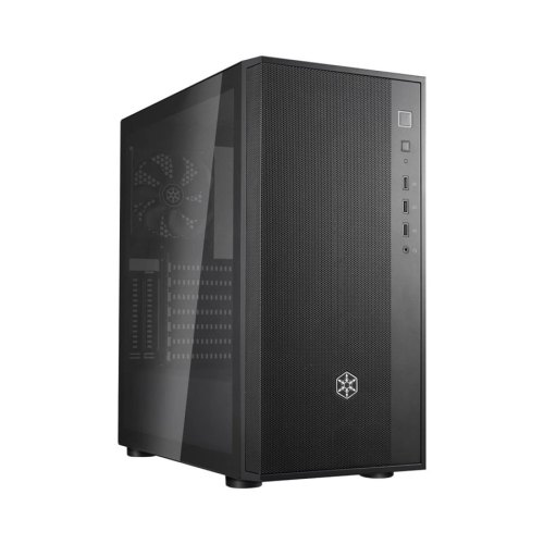 Корпус SilverStone FARA FAR1B-G-V2, без БЖ, 2xUSB3.0, 1xUSB2.0, 1x120mm Black fan, TG Side Panel, ATX, Black