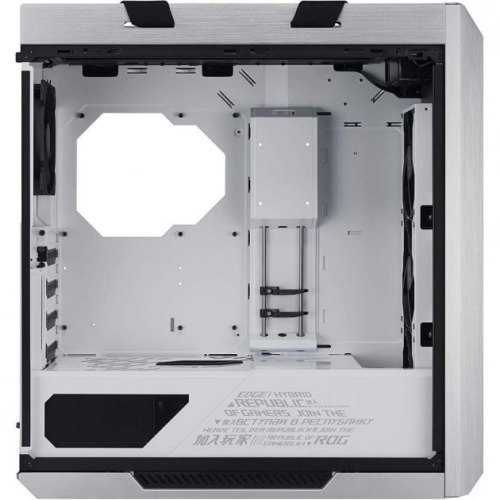Корпус ASUS GX601 ROG Strix Helios White Edition, без БЖ, 5xUSB3.1, 4x140мм Fan, Tempered Glass front right left side, EATX, білий, aluminum frame, Au