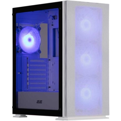 Корпус 2E Gaming Virtus Neo G3301NW, без БЖ, 2xUSB 3.0, 1xUSB 2.0, 3x140mm ARGB, 1x120mm ARGB, controller with remote, TG Side Panel, ATX, білий