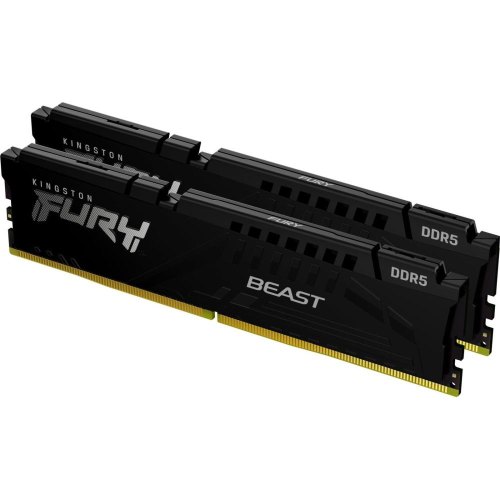 Пам'ять ПК Kingston DDR5 16GB KIT (8GBx2) 6000 FURY Beast Black