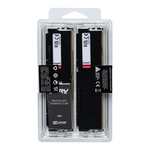 Пам'ять ПК Kingston DDR5 16GB KIT (8GBx2) 6000 FURY Beast Black