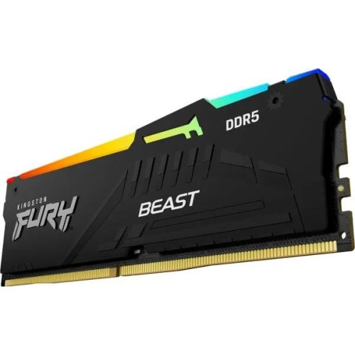 Пам'ять ПК Kingston DDR5   8GB 5200 Beast Black RGB
