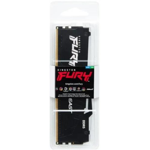 Пам'ять ПК Kingston DDR5   8GB 5200 Beast Black RGB