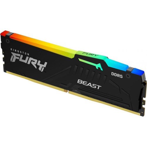 Пам'ять ПК Kingston DDR5 16GB KIT (8GBx2) 4800 FURY Beast RGB