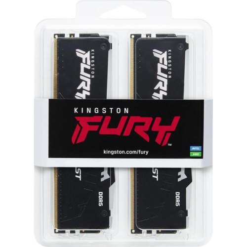Пам'ять ПК Kingston DDR5 16GB KIT (8GBx2) 4800 FURY Beast RGB